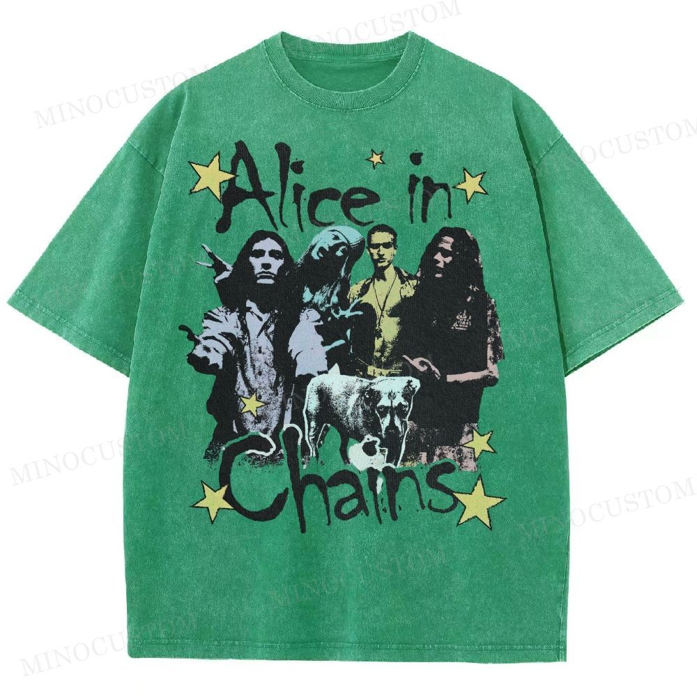 90s Rock Legends Tribute Washed T-Shirt 