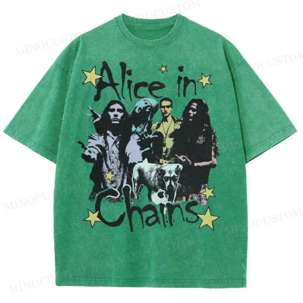 90s Rock Legends Tribute Washed T-Shirt 