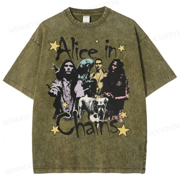 90s Rock Legends Tribute Washed T-Shirt 