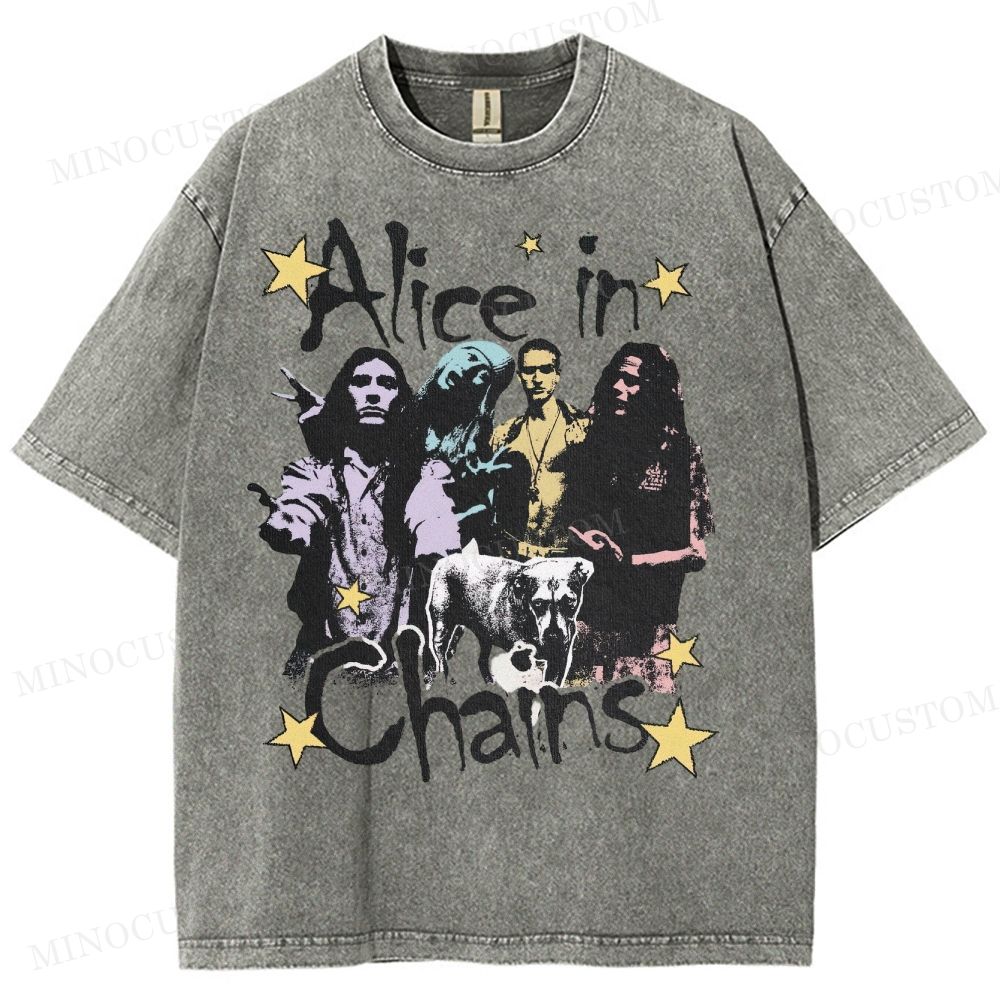 90s Rock Legends Tribute Washed T-Shirt 