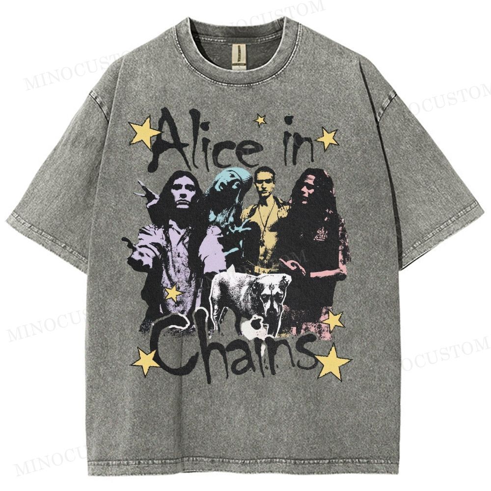90s Rock Legends Tribute Washed T-Shirt 