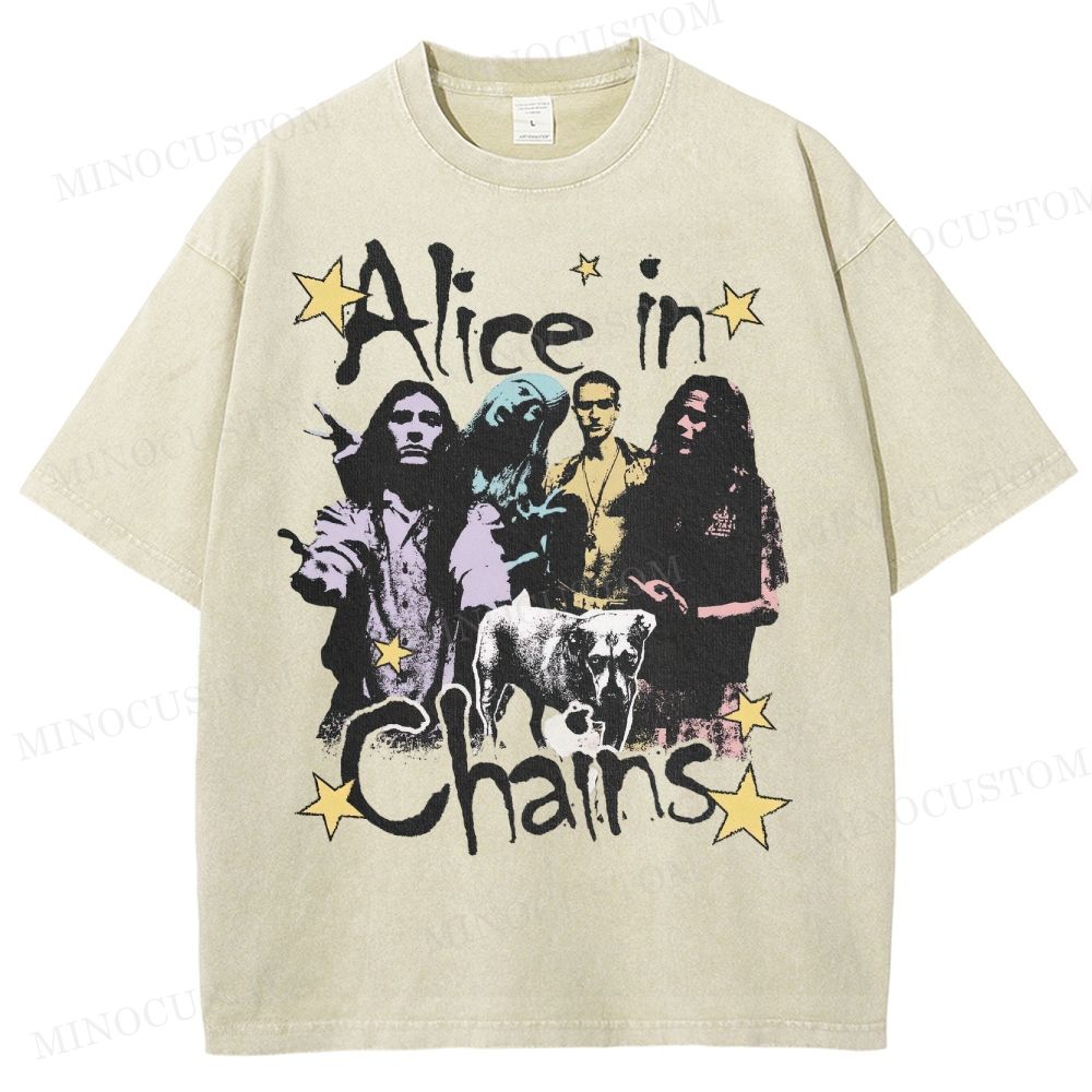 90s Rock Legends Tribute Washed T-Shirt 
