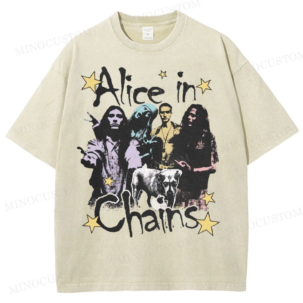 90s Rock Legends Tribute Washed T-Shirt 