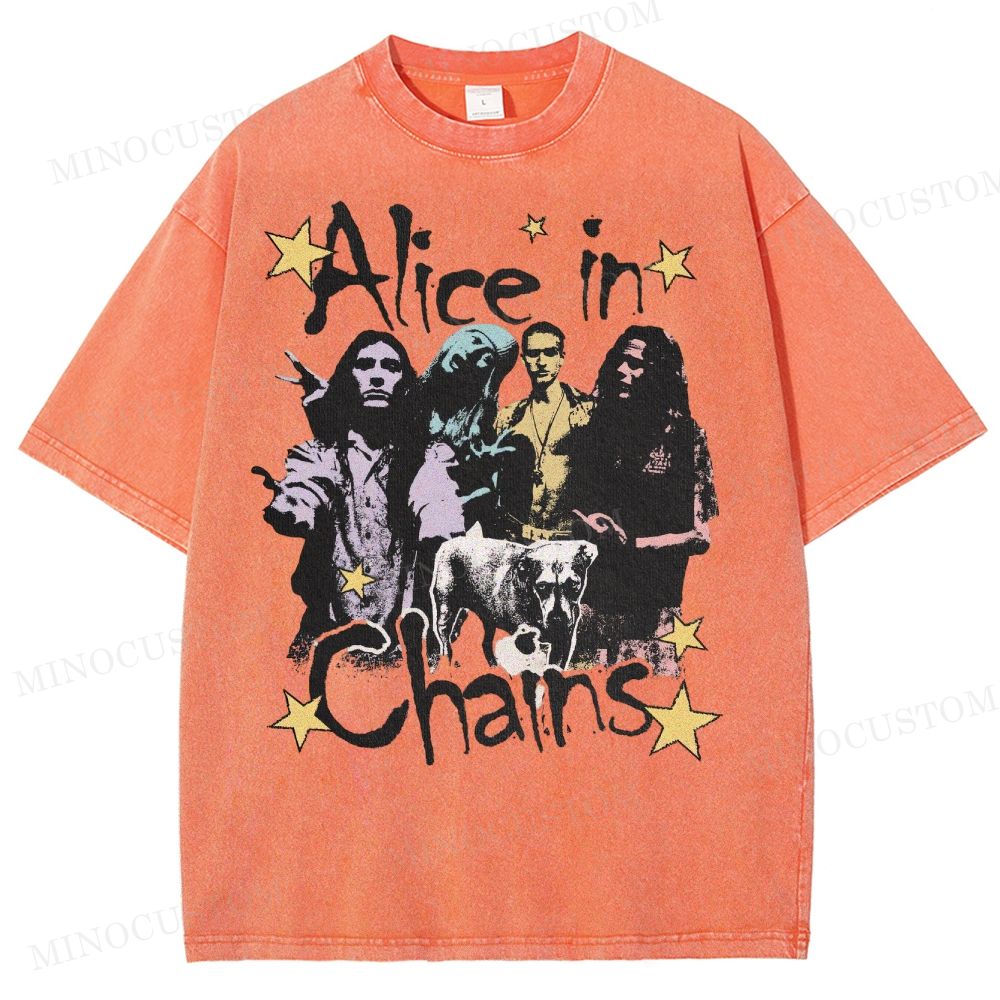 90s Rock Legends Tribute Washed T-Shirt 