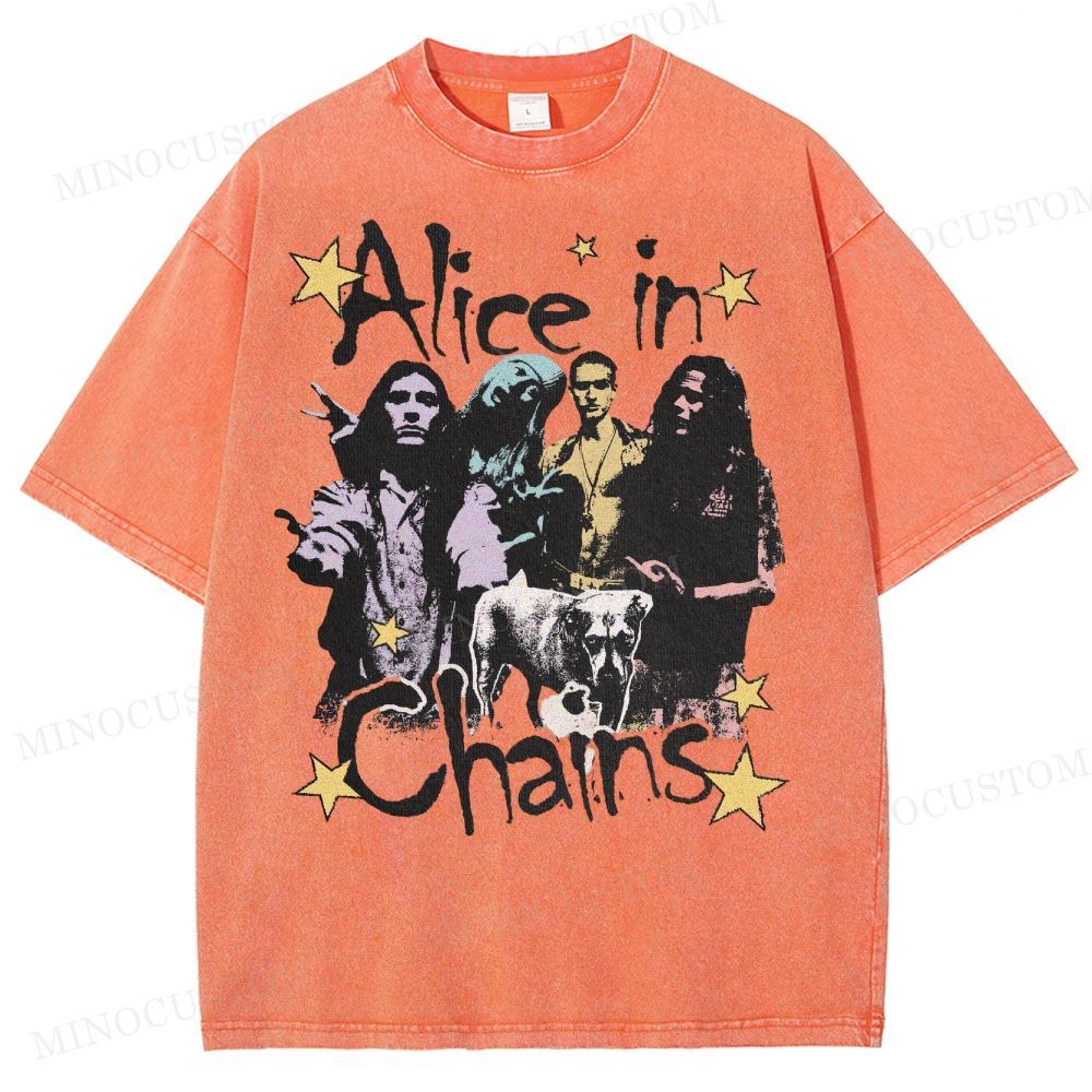 90s Rock Legends Tribute Washed T-Shirt 