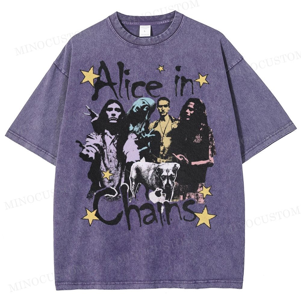 90s Rock Legends Tribute Washed T-Shirt 