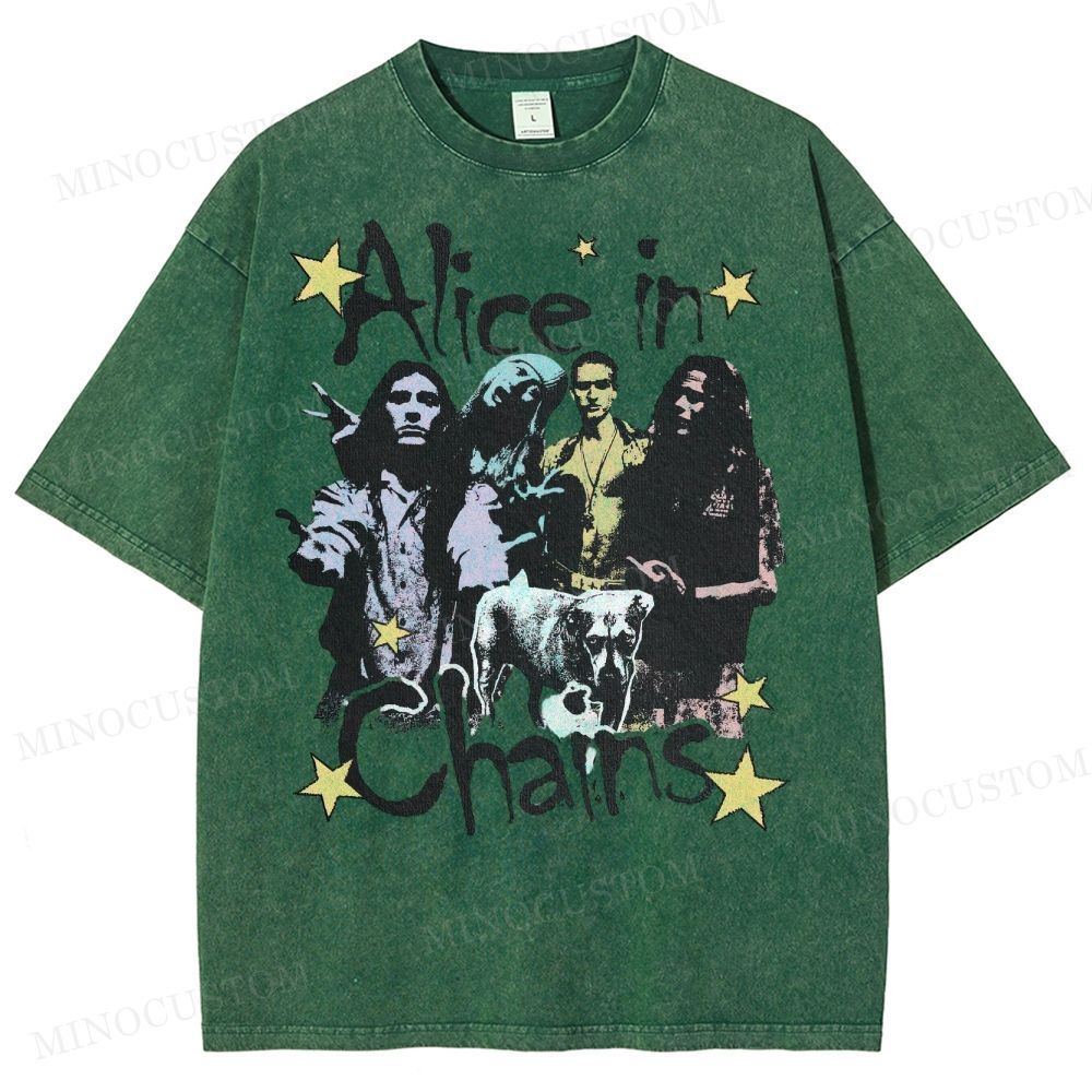 90s Rock Legends Tribute Washed T-Shirt 