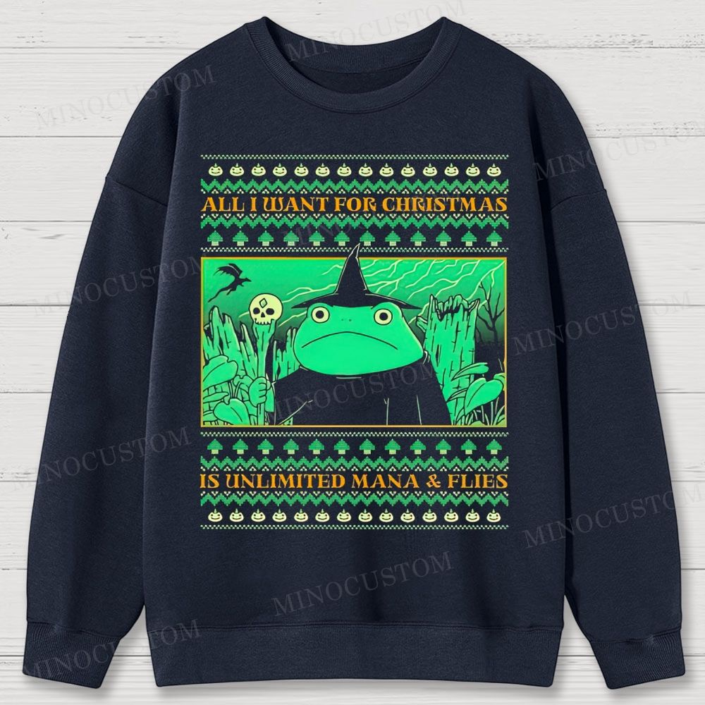 All I Want For Christmas Cotton Sweatshirts 
