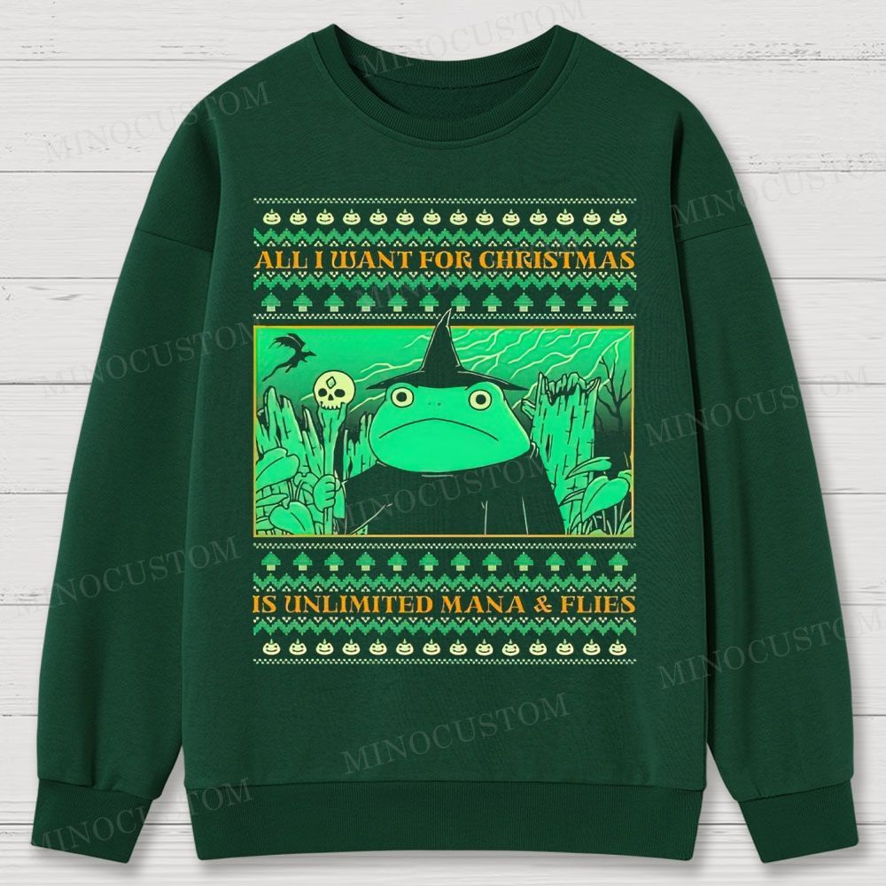 All I Want For Christmas Cotton Sweatshirts 