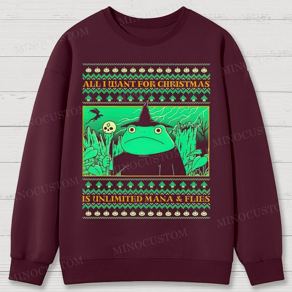 All I Want For Christmas Cotton Sweatshirts 