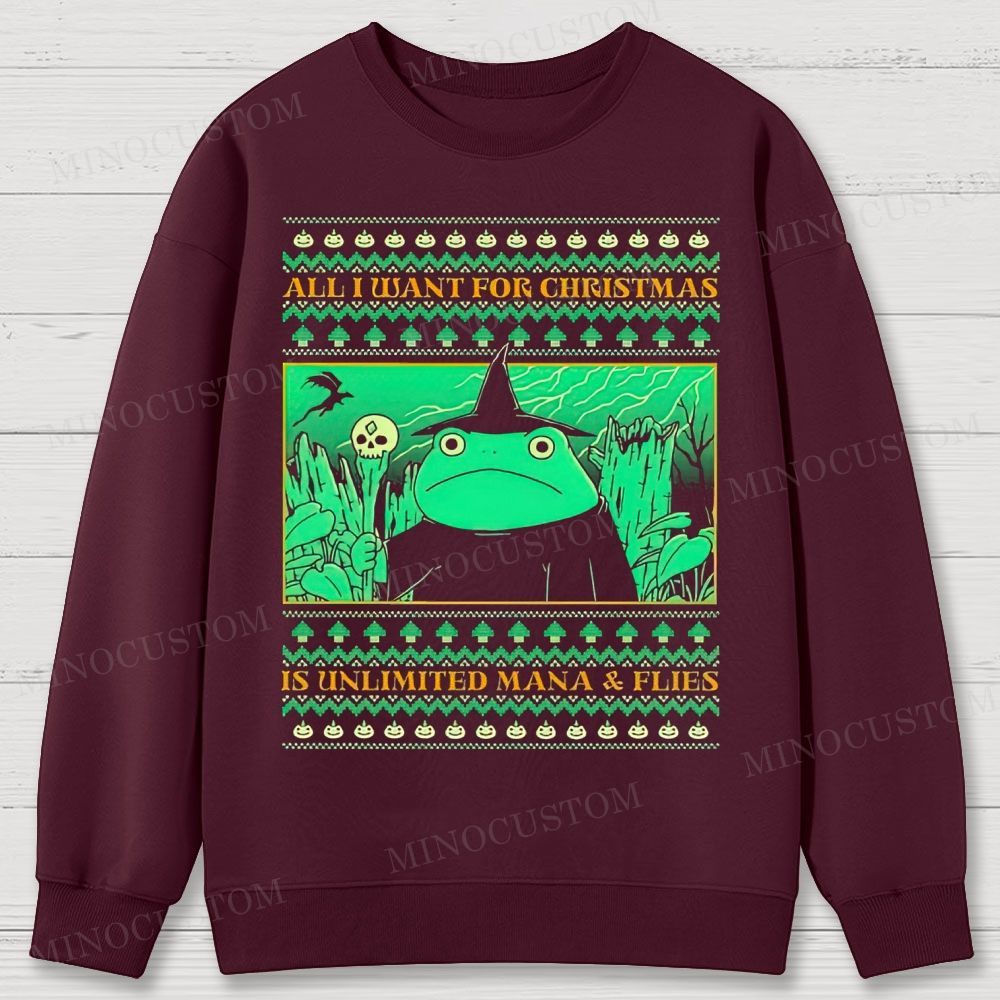 All I Want For Christmas Cotton Sweatshirts 