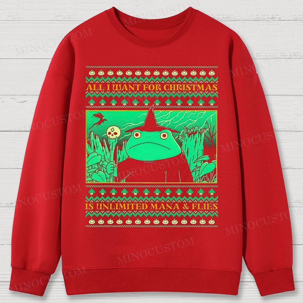 All I Want For Christmas Cotton Sweatshirts 