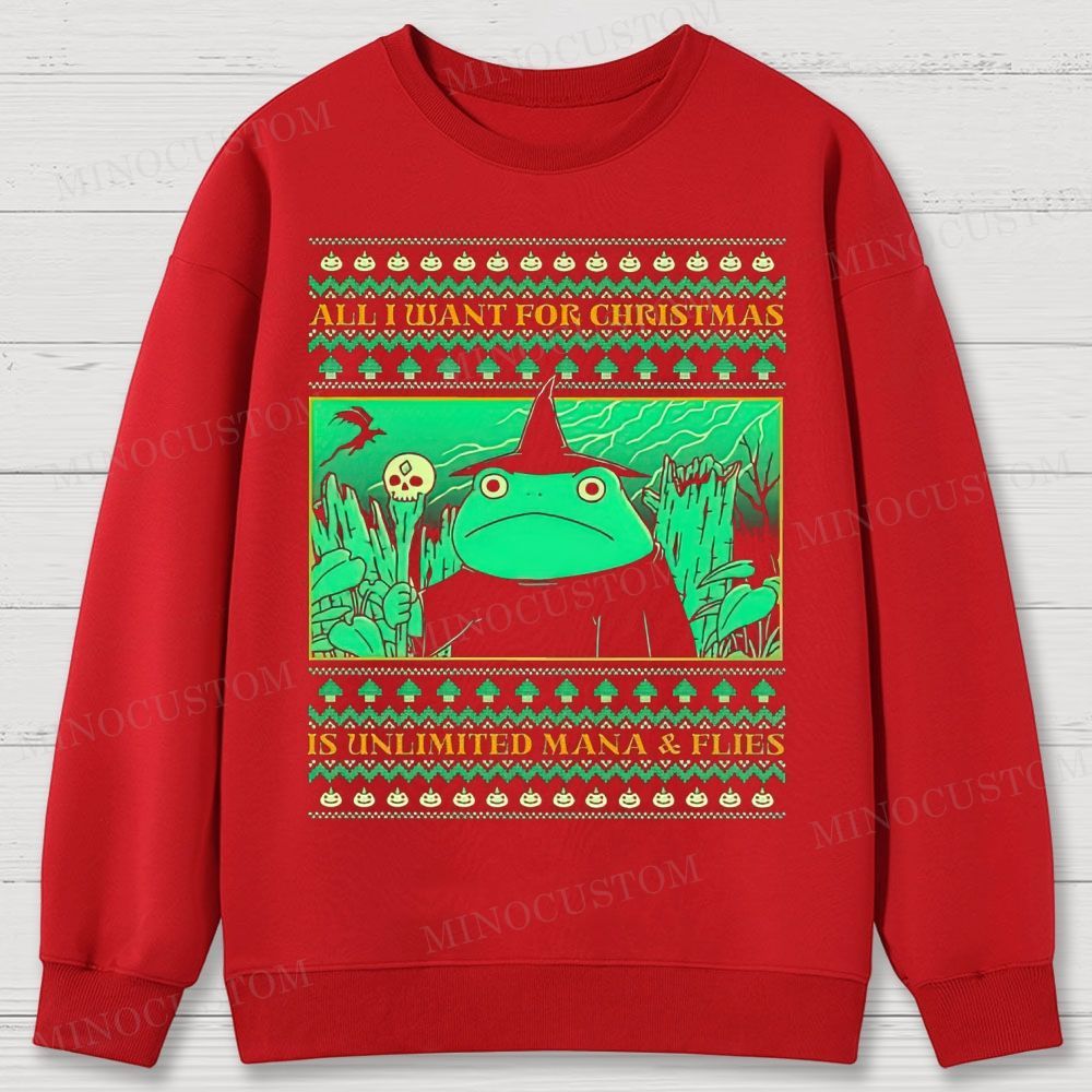 All I Want For Christmas Cotton Sweatshirts 