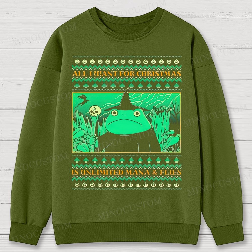 All I Want For Christmas Cotton Sweatshirts 