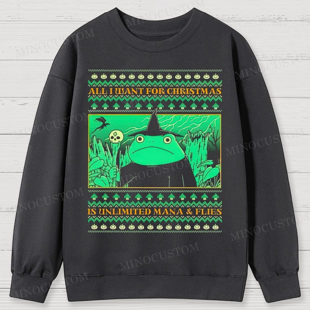 All I Want For Christmas Cotton Sweatshirts 