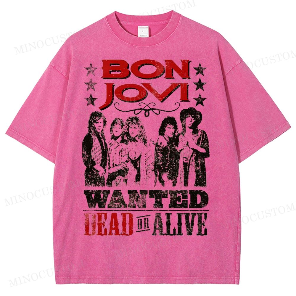 Bon Jovi “Wanted Dead or Alive” Vintage  Washed T-Shirt 