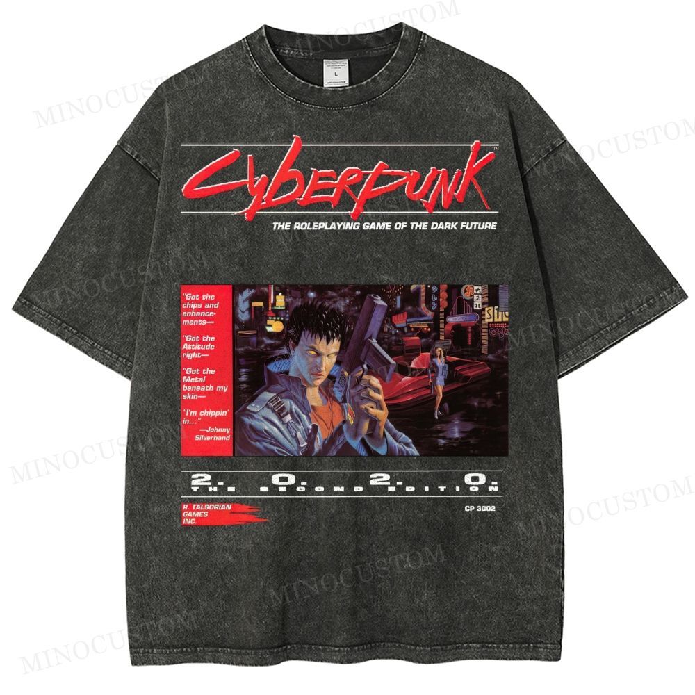 Cyberpunk 2020 “Dark Future” Washed T-Shirt