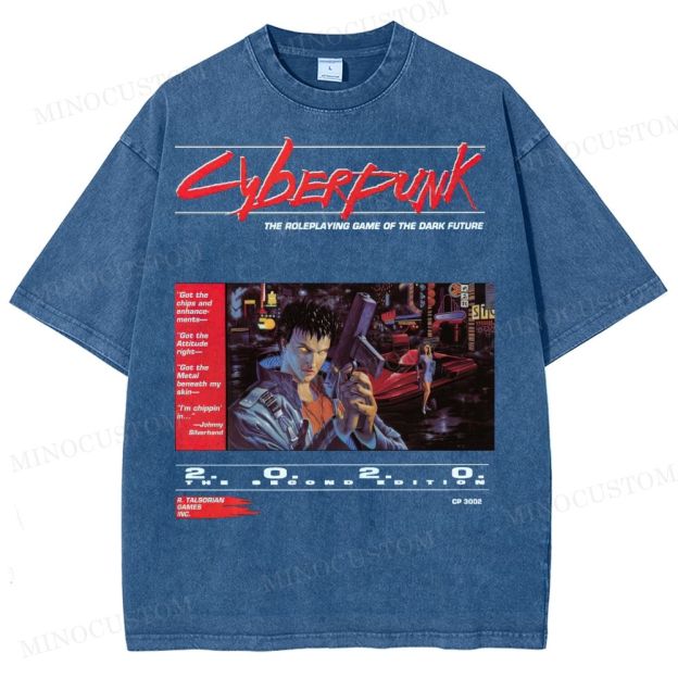 Cyberpunk 2020 “Dark Future” Washed T-Shirt