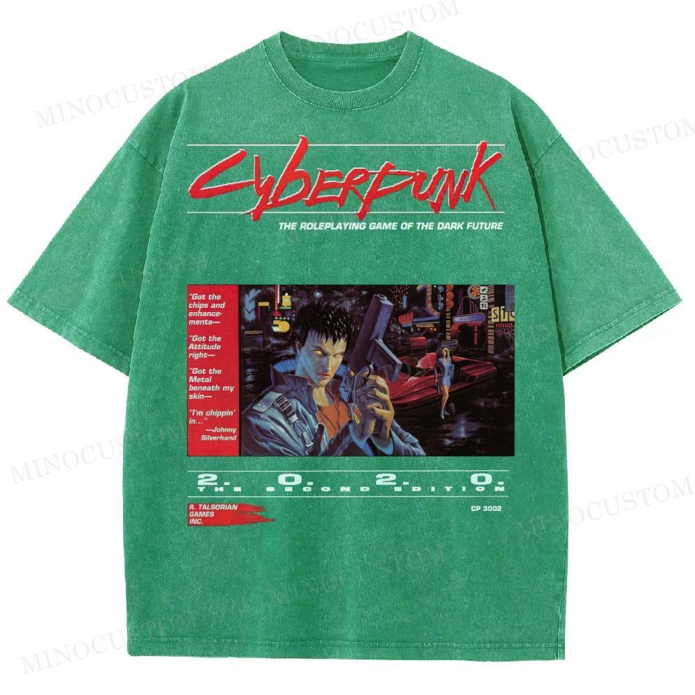 Cyberpunk 2020 “Dark Future” Washed T-Shirt