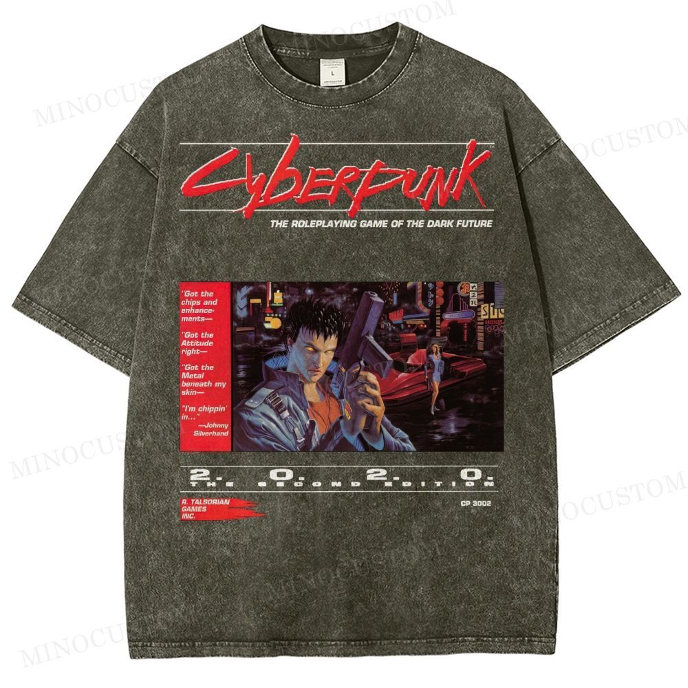 Cyberpunk 2020 “Dark Future” Washed T-Shirt