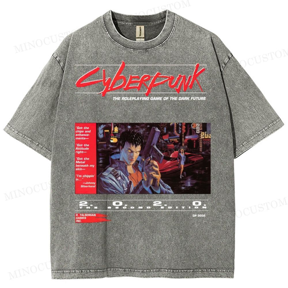 Cyberpunk 2020 “Dark Future” Washed T-Shirt