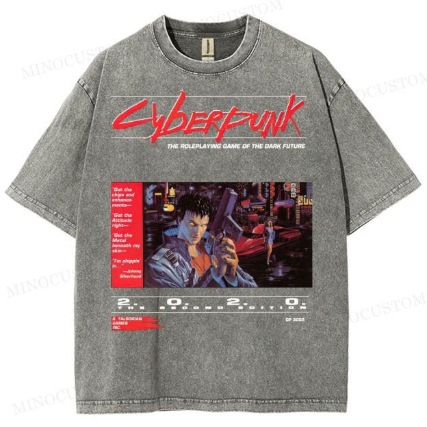 Cyberpunk 2020 “Dark Future” Washed T-Shirt