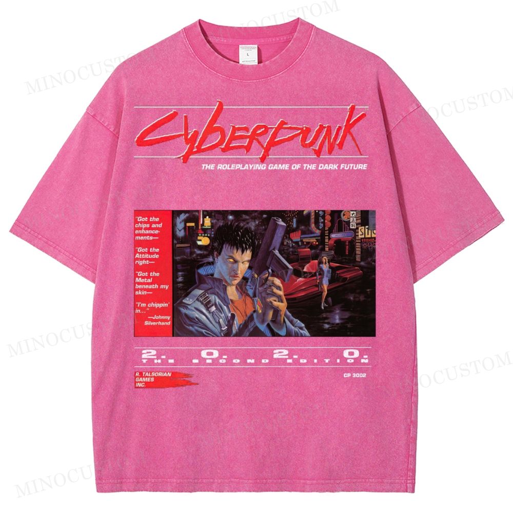 Cyberpunk 2020 “Dark Future” Washed T-Shirt