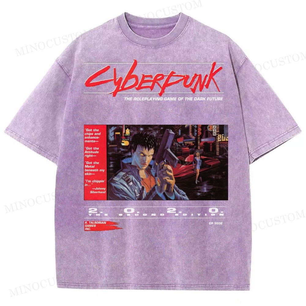 Cyberpunk 2020 “Dark Future” Washed T-Shirt