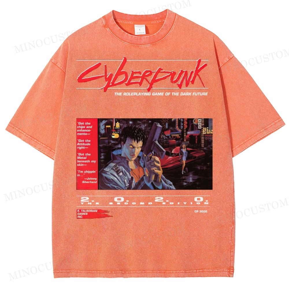 Cyberpunk 2020 “Dark Future” Washed T-Shirt