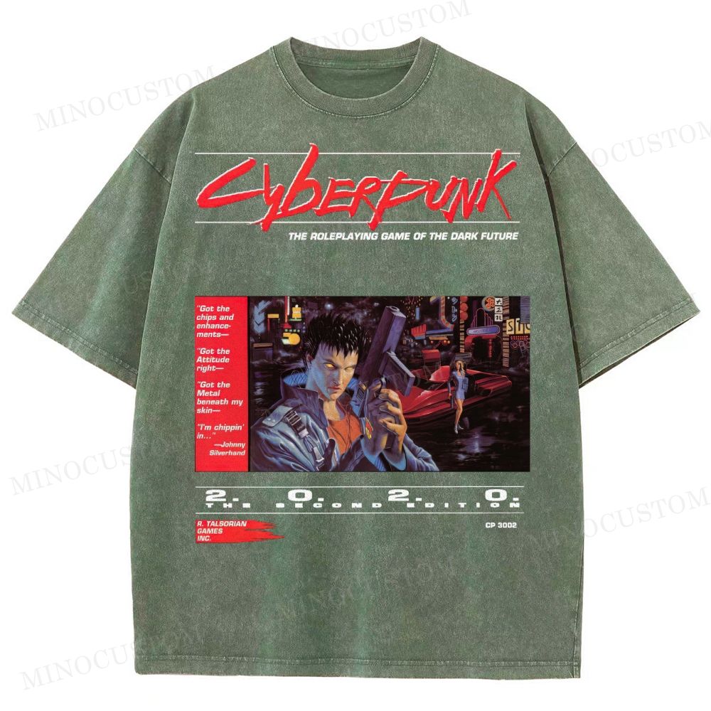 Cyberpunk 2020 “Dark Future” Washed T-Shirt