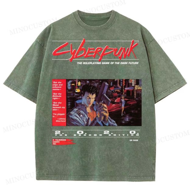 Cyberpunk 2020 “Dark Future” Washed T-Shirt