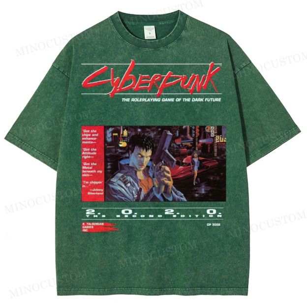 Cyberpunk 2020 “Dark Future” Washed T-Shirt