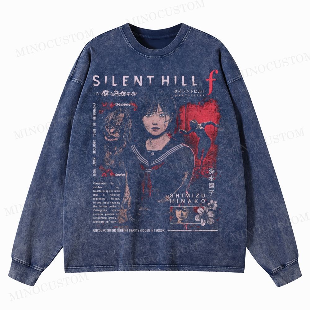 Silent Hill F Washed Long-Sleeved T-Shirt 