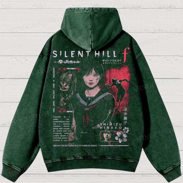 Silent Hill F Washed Hoodies 