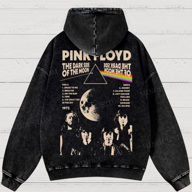 Pink Floyd “The Dark Side of the Moon” Washed Hoodies
