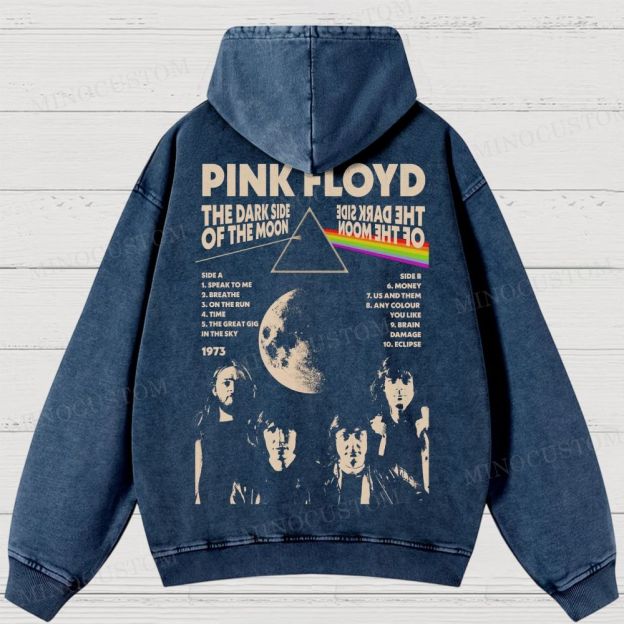 Pink Floyd “The Dark Side of the Moon” Washed Hoodies