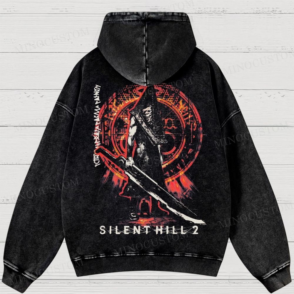  Horror Game Washed Hoodies 