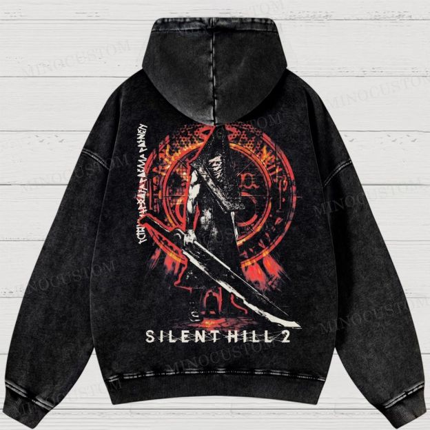  Horror Game Washed Hoodies 