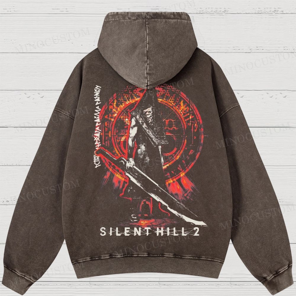  Horror Game Washed Hoodies 