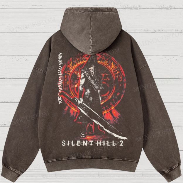  Horror Game Washed Hoodies 