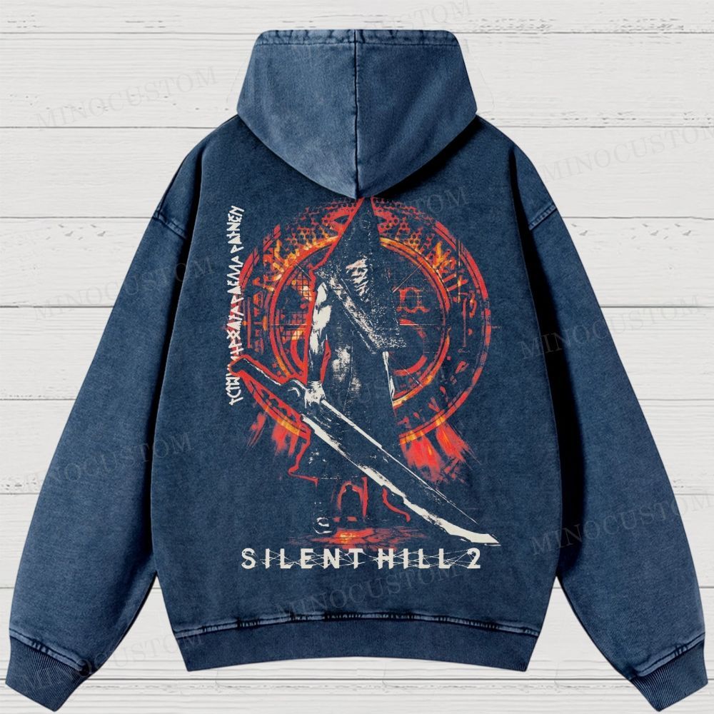 Horror Game Washed Hoodies