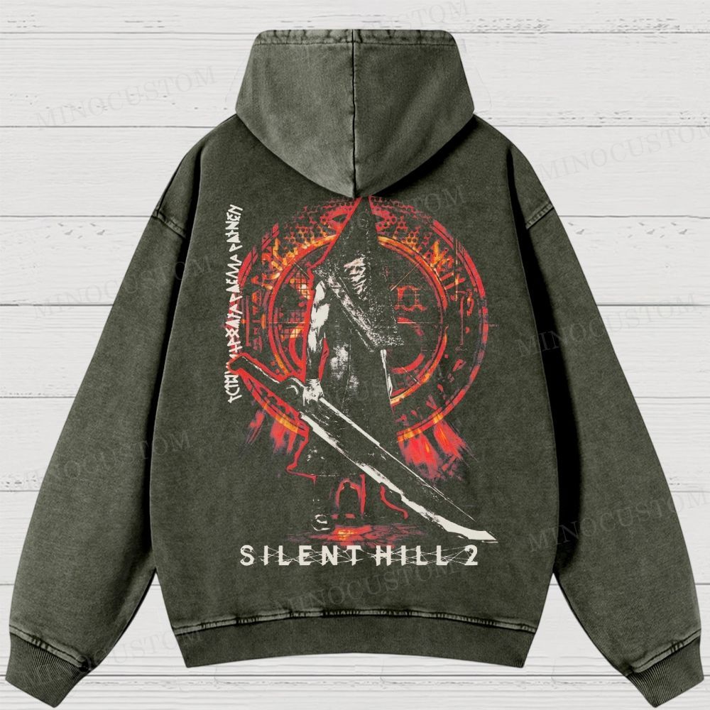  Horror Game Washed Hoodies 