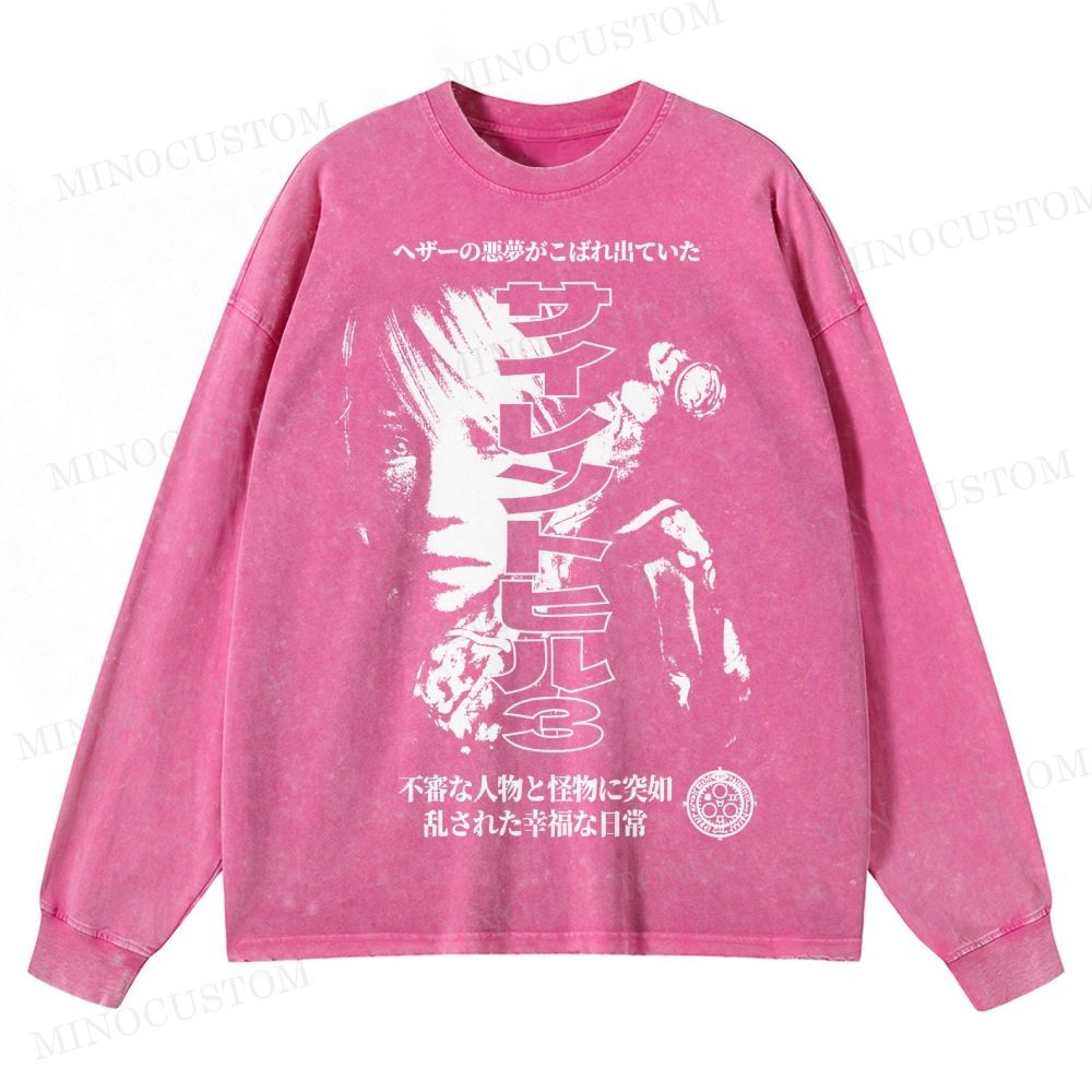 Silent Hill 3 Heather Nightmare Washed Long-Sleeved T-Shirt 