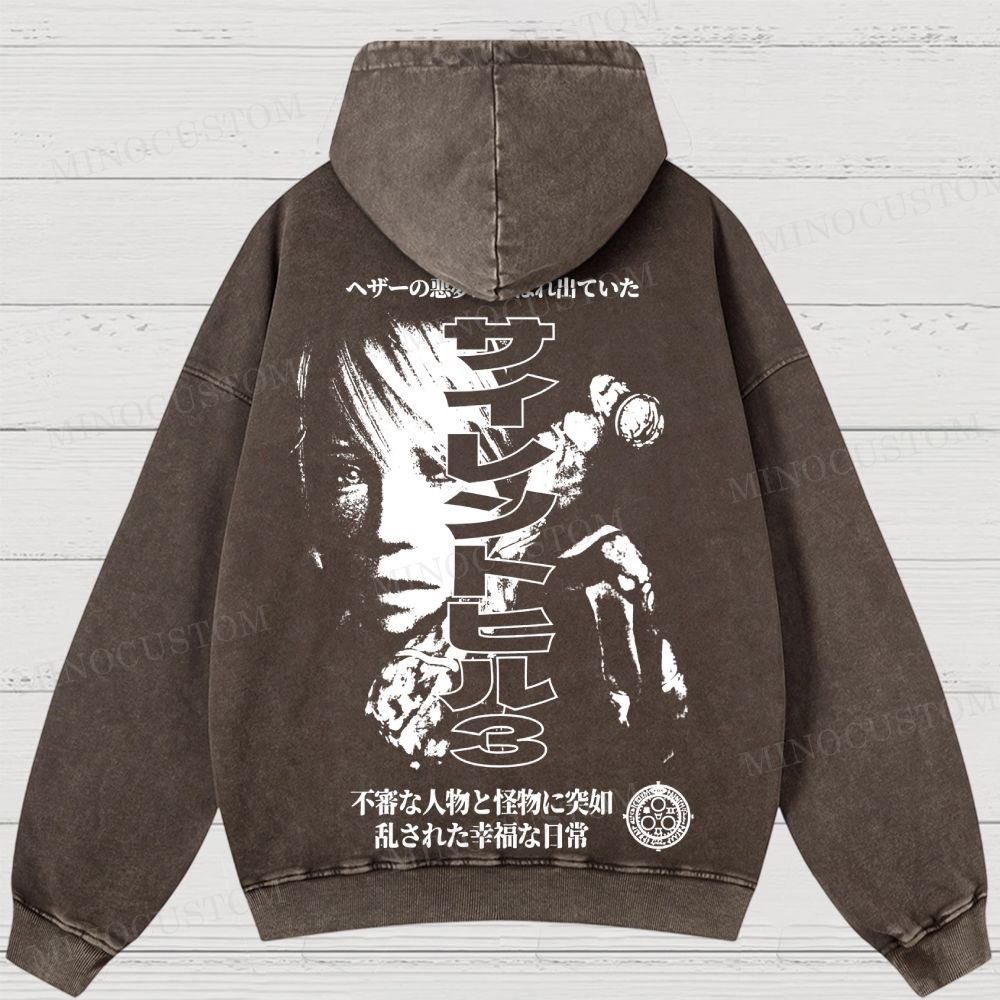 Silent Hill 3 Heather Nightmare Washed Hoodies 