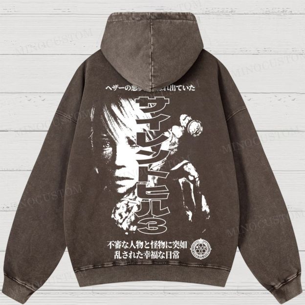 Silent Hill 3 Heather Nightmare Washed Hoodies 