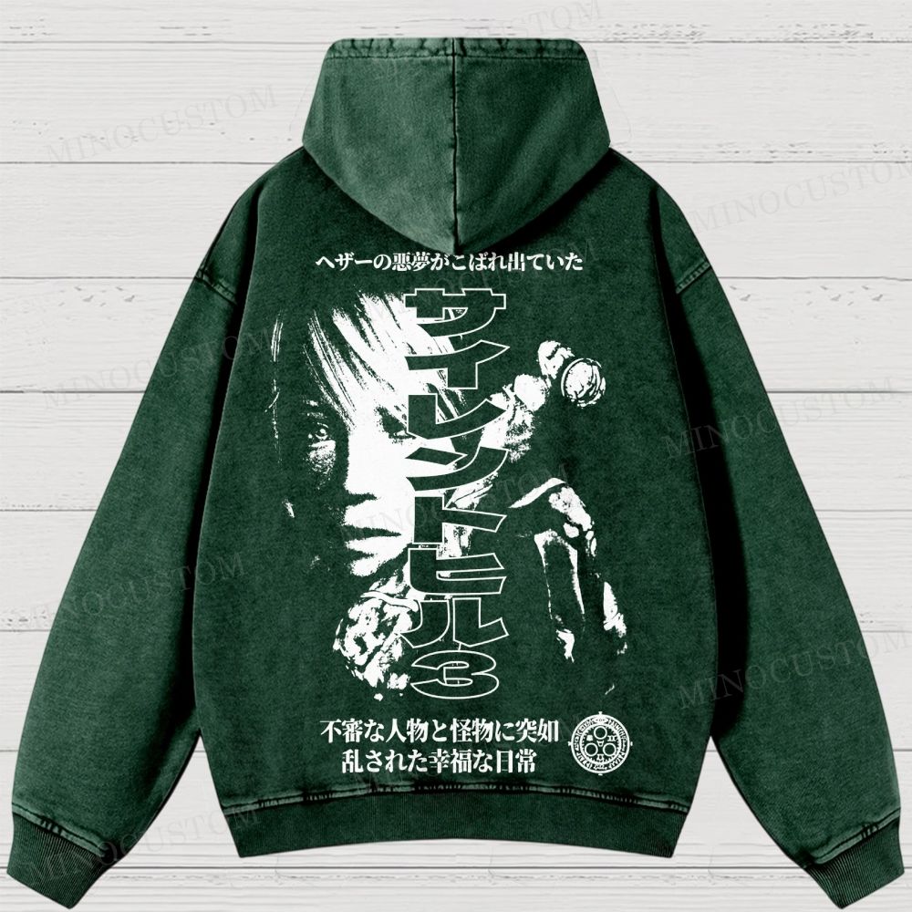 Silent Hill 3 Heather Nightmare Washed Hoodies 