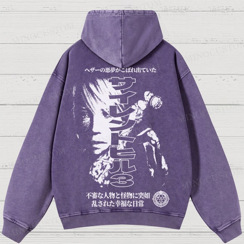 Silent Hill 3 Heather Nightmare Washed Hoodies 