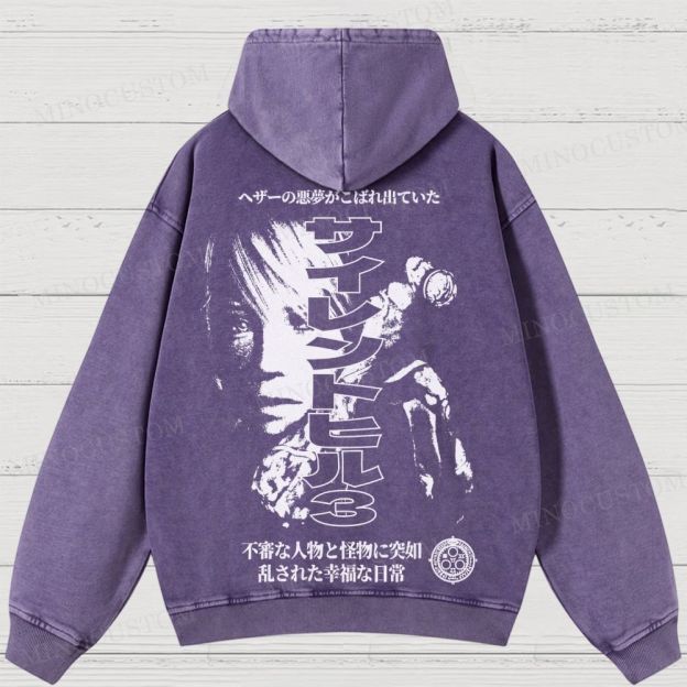 Silent Hill 3 Heather Nightmare Washed Hoodies 