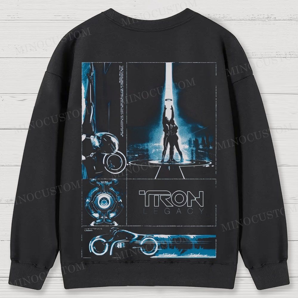 TRON: Legacy Sci - Fi Graphic Cotton Sweatshirts 