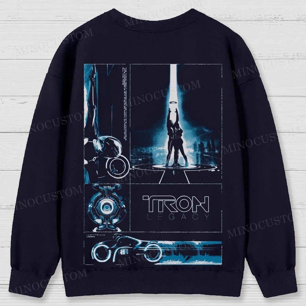 TRON: Legacy Sci - Fi Graphic Cotton Sweatshirts 